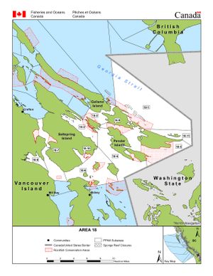 Management Area map for Cowichan River, British Columbia