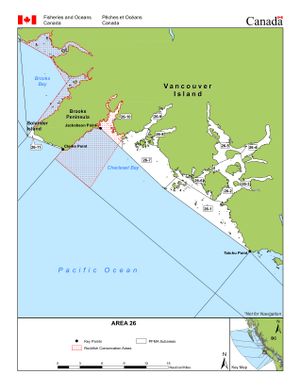 Management Area map for Kyuquot Sound, British Columbia