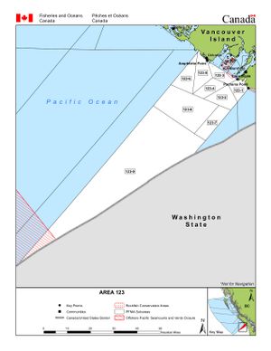 Management Area map for Barkley Sound , British Columbia