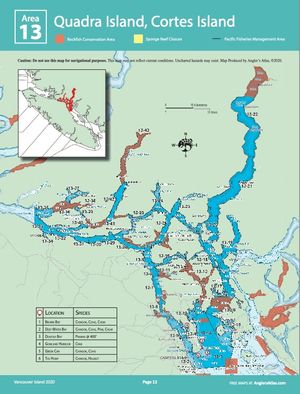 Management Area map for Johnston Strait, British Columbia