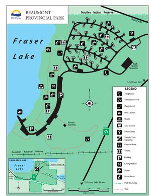 Provincial Park map for FRASER LAKE, British Columbia