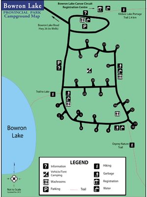 Provincial Park map for SWAN LAKE, British Columbia