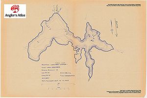 Contour map for Cross Lake, Ontario