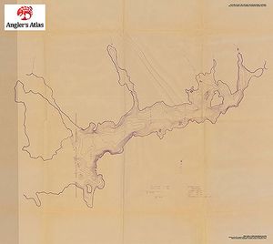 Contour map for Dogtooth Lake, Ontario
