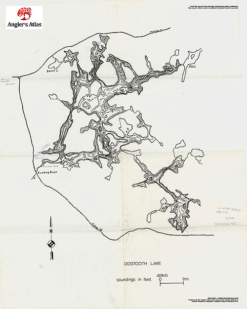 Dogtooth Lake Depth Chart