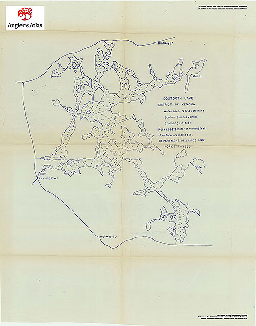 Dogtooth Lake Depth Chart