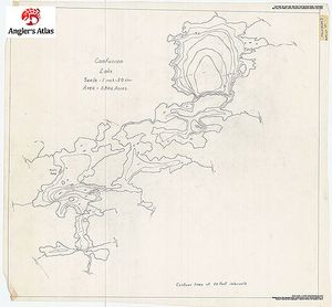 Contour map for Confusion Lake, Ontario