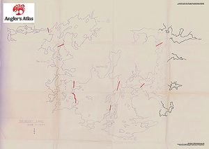 Contour map for Dryberry Lake, Ontario