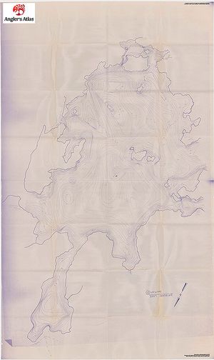 Contour map for Dryberry Lake, Ontario