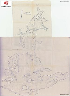 Contour map for Dryberry Lake, Ontario
