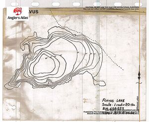 Contour map for Blue Lake, Ontario