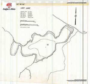 Contour map for Lost Lake, Ontario