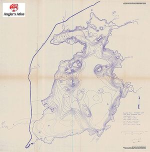 Contour map for Big Sandy Lake, Ontario