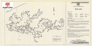 Contour map for Nym Lake, Ontario