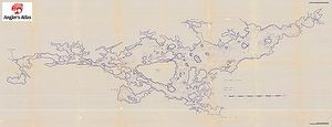 Contour map for Pickerel River, Ontario