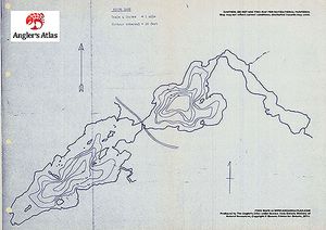 Contour map for Niobe Lake, Ontario