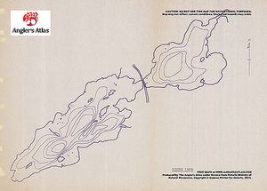 Contour map for Niobe Lake, Ontario