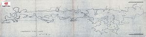 Contour map for Atikokan River, Ontario