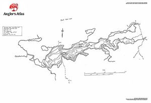Contour map for Atikokan River, Ontario