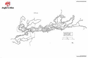 Contour map for Atikokan River, Ontario