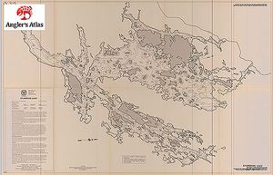 Contour map for Sturgeon lake, Ontario