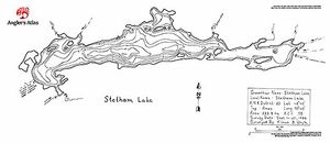 Contour map for Stetham Lake, Ontario