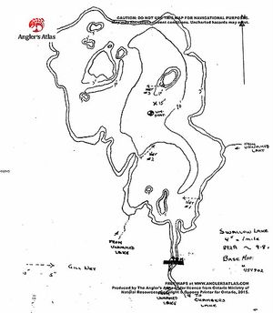 Contour map for Matawin River, Ontario