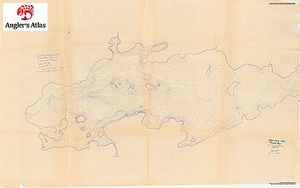 Contour map for Athelstane Lake, Ontario