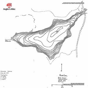 Contour map for Oliver Lake, Ontario