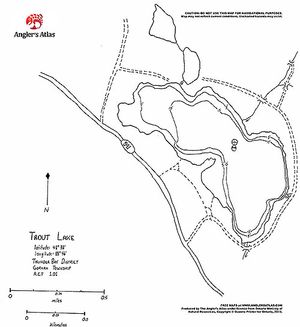 Contour map for Trout Lake, Ontario