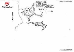Contour map for Barnum Lake, Ontario