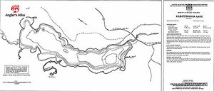 Contour map for Kabitotikwia Lake, Ontario