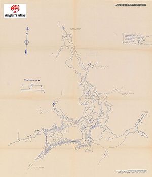 Contour map for McWhinney Lake, Ontario