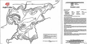 Contour map for Waweig lake, Ontario