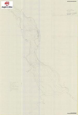 Contour map for Black Sturgeon Lake, Ontario