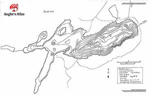 Contour map for Silver Lake, Ontario