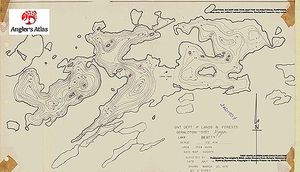 Contour map for Beatty Lake, Ontario