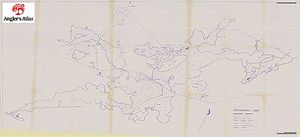 Contour map for Kenogamisis Lake, Ontario