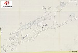 Contour map for McKay Lake, Ontario