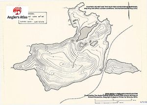 Contour map for Lagarde Lake, Ontario