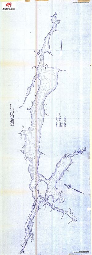 Contour map for Whitefish Lake, Ontario