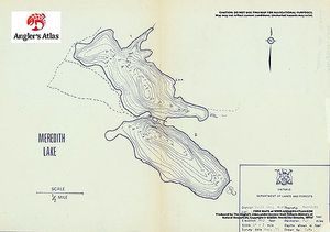 Contour map for Lonely Lake, Ontario