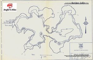 Contour map for Caribou Lake, Ontario