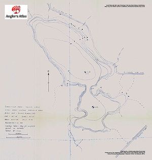 Contour map for Little Basswood Lake, Ontario