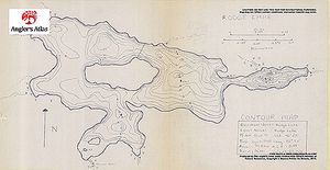 Contour map for Rodge Lake, Ontario