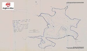 Contour map for Lower Mace Lake, Ontario