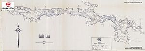 Contour map for Dunlop Lake, Ontario