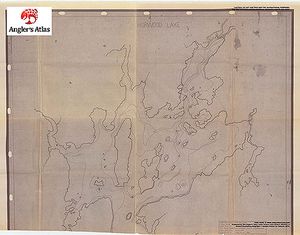 Contour map for Horwood Lake, Ontario