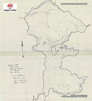 Contour map for Savage Lake, Ontario