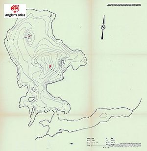 Contour map for Gilbert Lake, Ontario
